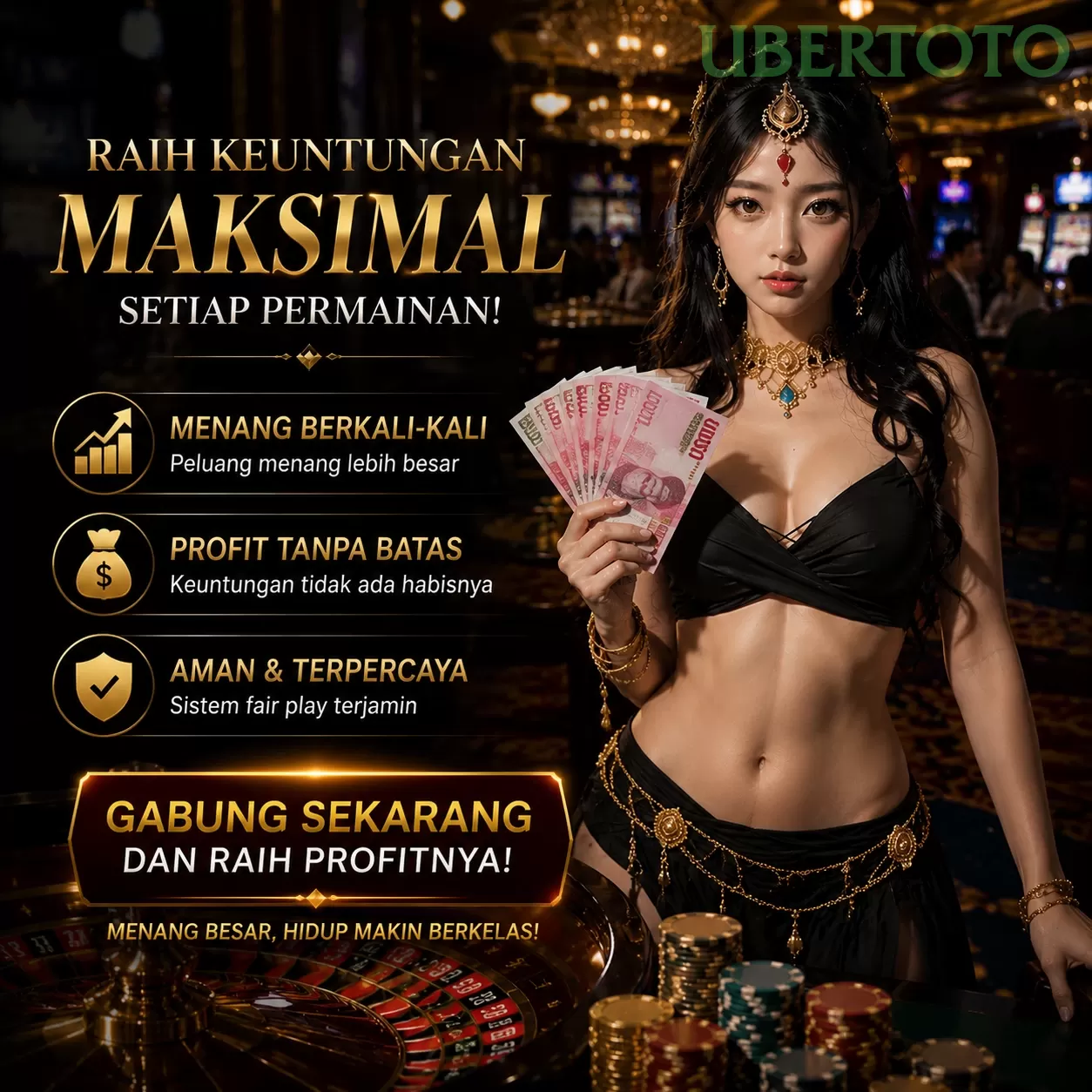 Main ubertotoq Menang Jackpot Besar